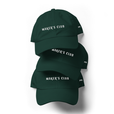 Embroidered Maker's Club Dad Hat